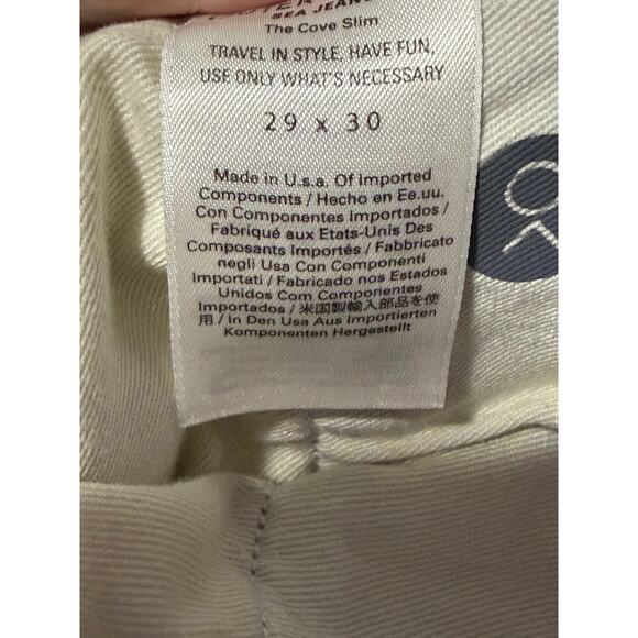 Outerknown Mens Jeans 29x30 NWT Cove Slim Light Wash Organic Denim Sustainable - Picture 13 of 13